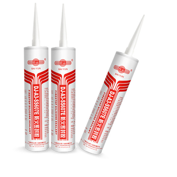 Buy Flame Resistant Firestop Silicone Sealant Black White And Gray 300ml at wholesale prices