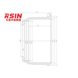 XCY-QDT3502010-LB GG20 Mercedes Benz Brake Drum