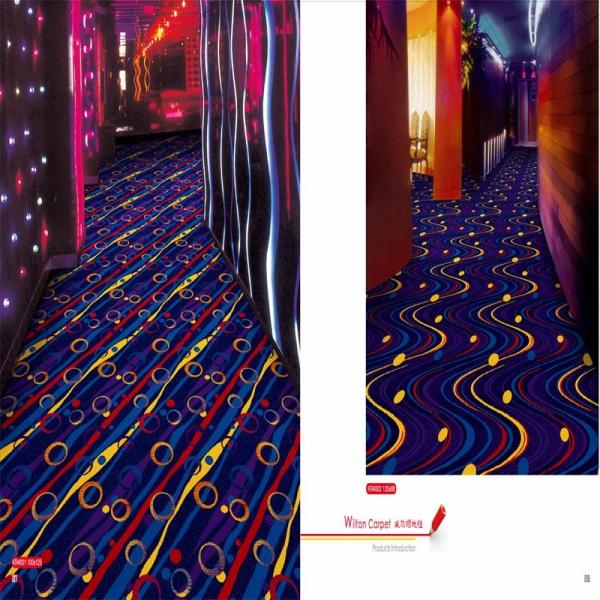 Shanghai starry sky pattern striped wilton carpet for luxury hotel