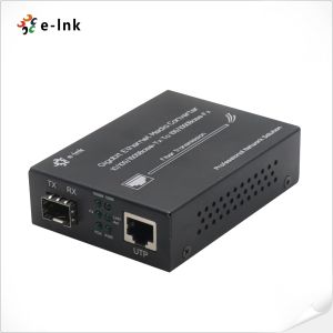 10/100/1000Mbps Gigabit Ethernet Media Converter with SFP