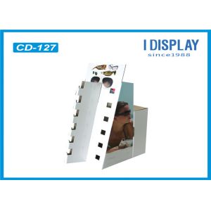 White Counter Display Units Cardboard , Retail Displays For Sunglasses