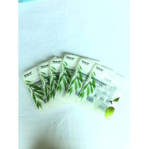 Custom Made Composite Zipper Transparent Plastic Bag For Scrub Cleansing Flour