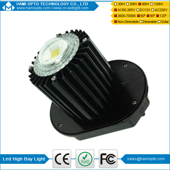 Super Bright 80w Led High Bay Lights Warm White Cool White CE and RoHS for indoor and outdoor using