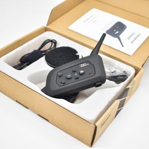 4 Riders Group Talk Motorcycle Bluetooth Intercom 1200m Talking Distance Standby