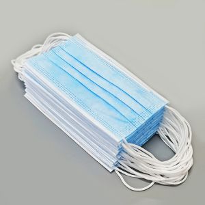 Fast delivery disposable face shield earloop facemask 3 ply protective face mask