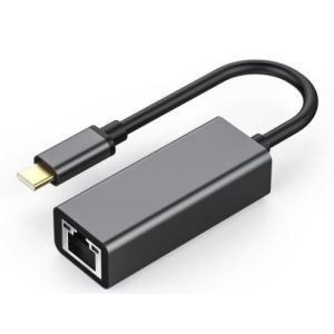 Laptop USB Type C Converter RJ45 1000Mbps Drive Free Grey / Silver