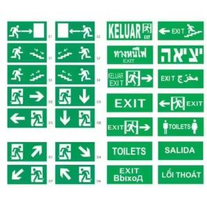 LED Emergency Lighting Fire Fighting Equipment Fire Exit Lamp Led Exit Sign