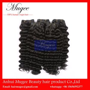 China hot sale deep wave Peruvian hair,100% unprocessed human hair weave Garde 6A on sale