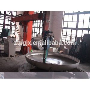 Stainless steel buffing machine for dish head