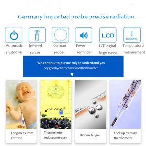 Babies Handheld Digital Infrared Thermometer Non Contact Multi Purpose