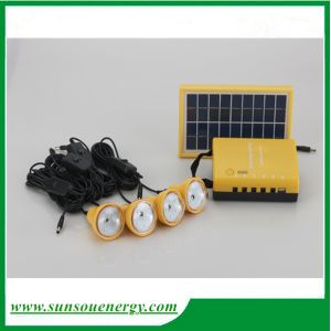 High lumens Led solar lighting kits, solar system with or without FM radio for