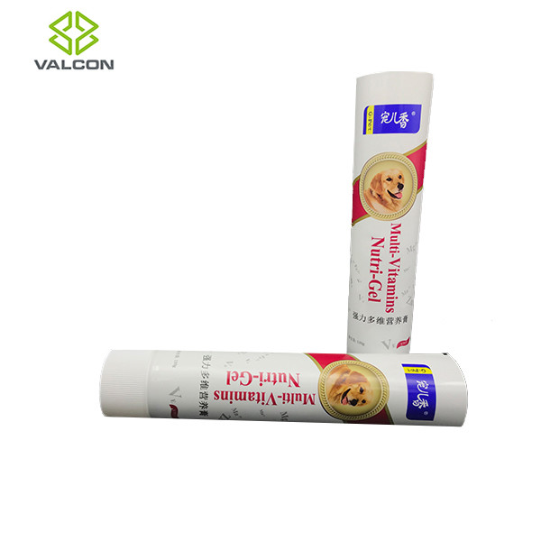 White Flip Cap Toothpaste Packaging Tube , Laminated Empty Tube Packaging 130 ML