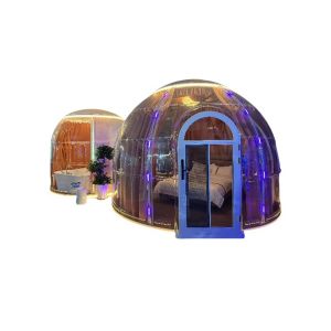 Popular Smart Star Room Leisure Polycarbonate Transparent Camping Double Dome