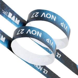 Custom Tyvek Event Wristbands Barcode Number Waterproof Event Party VIP