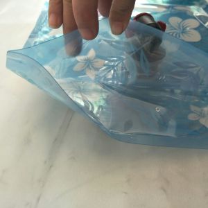 Custom Blue Printing Vertical Liquid Water Packaging Bag Leakproof SGS
