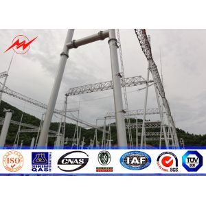 Galvanization 25M High Mast Tower Flange Tubular Steel Monopole Communication