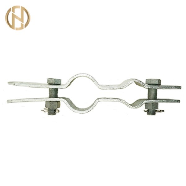 Custom Made Pole Accessories , Galvanized Fastening Clamp For ADSS OPGW Cable