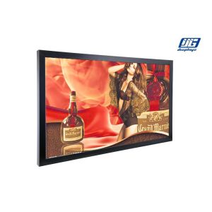 1080P HD 43 Inches 450 Nits Black Steel Frame LCD Advertising Screen for Wall