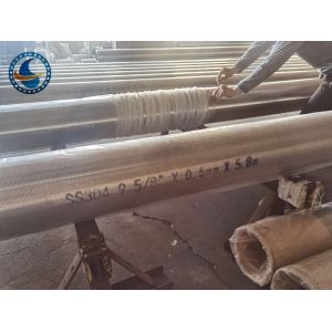 SS304 9-5/8" 0.5mm Slot Water Well Screen For 600M Depth Water Wells