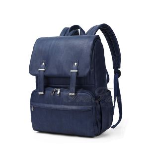 Faux Leather Diaper Bag Backpack vegan diaper bag