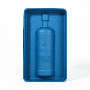 China Custom Printed Eco-Friendly Biodegradable Recycled Molded Pulp Tray Dry Pressing Storage Box Food Container on sale