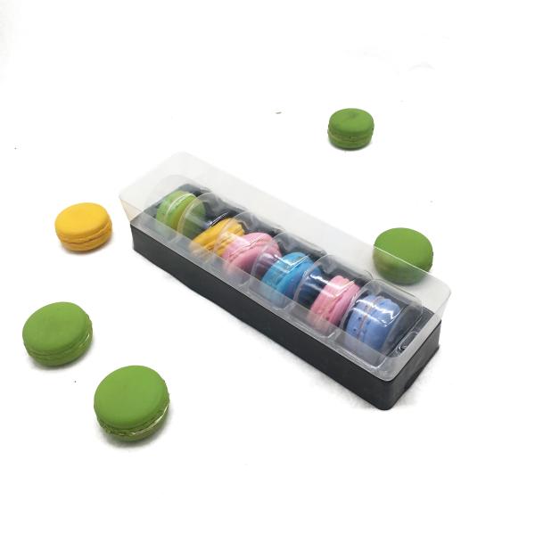 Buy macaron box packaging plastic inner tray clear plastic tray macaron holder blister tray for big size 6pcs macaron at wholesale prices