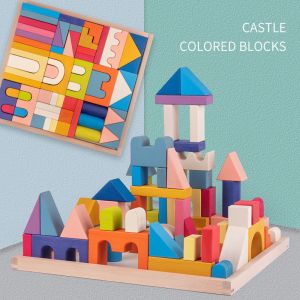 ISO9001 1001 Night Wooden Rainbow Stacker Toy Beech Rome Grimms