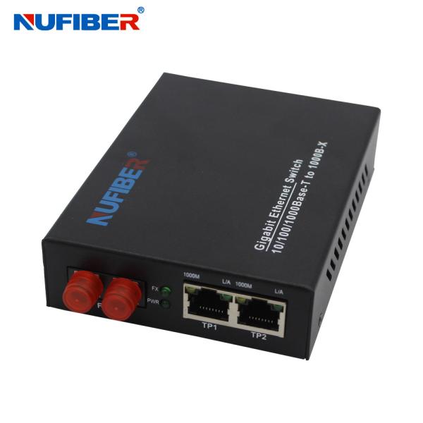 1000M 2-port Rj45+1 fiber port with Duplex FC connector media converter fast
