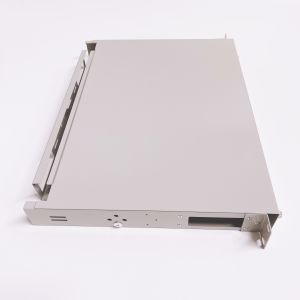 Kocent 1U 19'' Rack Mountable Fiber Optic Patch Panel with 24 cores SC and 48