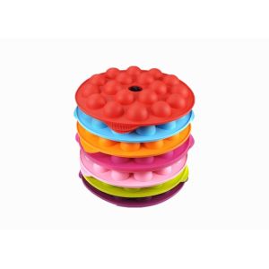 18 Balls Round Silicone Ice Trays Colorful Small Ice Hockey Mold With Logo