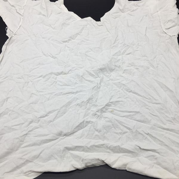secondary shirt White Knitting Cotton wiping Cleaning Rags