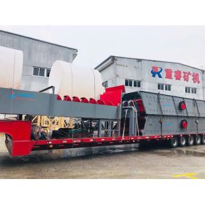 River Mining Double Screw Silica Sand Washing Plant