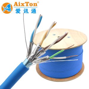 FTP SFTP Cat 6E 6A Lan Cable FFTP Shielded Network Ethernet Cable LSZH Outer