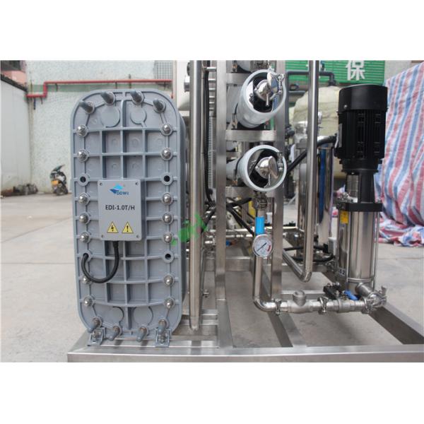 Stainless Steel RO And Electrodeionization Water Treatment Plant For Pharmacy Industry