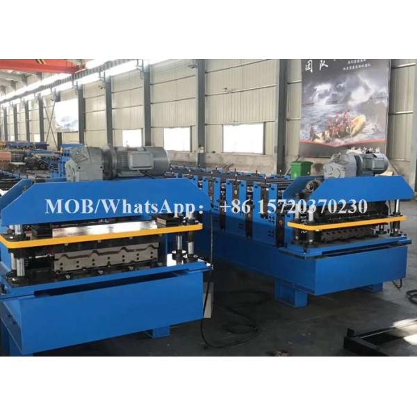 Buy High Speed Roofing Corrugated Roll Forming Machine With Track Cutting 35m / Min at wholesale prices