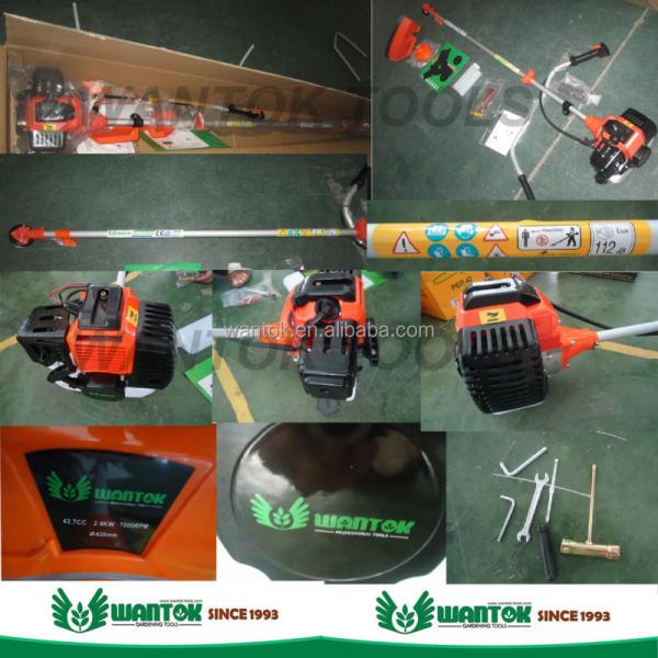 35.8CC Gas 2-Cycle 2-in-1 Brush Cutter and String Trimmer 17" Cutting Width