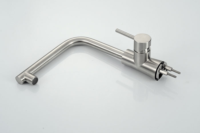 304 SUS kitchen Faucet W01-003 Single lever Stainless steel brushed finished