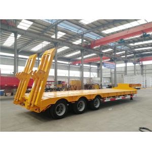 Jost Kingpin 80t 3 Axle Low Bed Trailer For Smooth And Safe Crane Machine