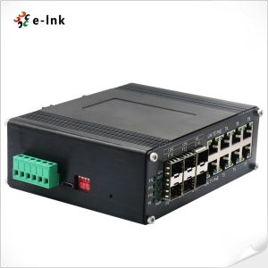 Industrial L2+ 8-Port 10/100/1000T 802.3at PoE + 4-Port 1G SFP + 2-Port 10G SFP+