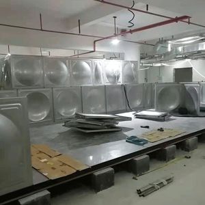SUS304 Rectangular Sectional Firefighting Water Tank Basement
