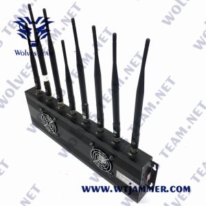 3G 4G 5G GSM Lojack Mobile Phone Blocker AC100V 35W GPS VHF UHF Jammer