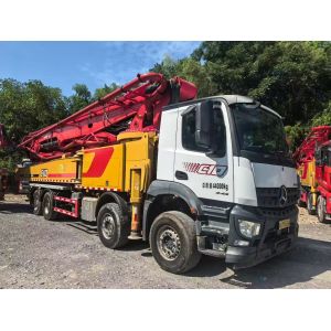 Quality Used SANY Concrete Pump 38m 56m 62m 72m with Benz Chassis and Red for sale
