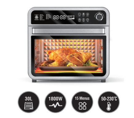 Buy Kitchen Appliances Touch Manual Control Knobs Air Fryer Ovens 30L at wholesale prices