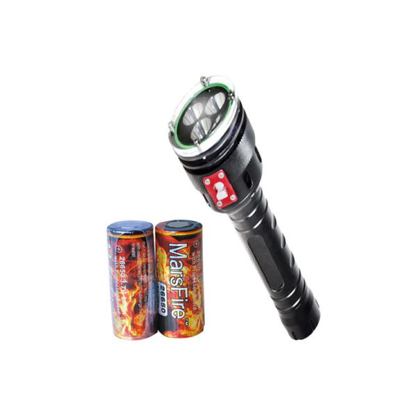 Black 2400LM LED Dive Torch