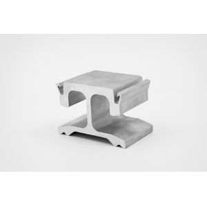 Transportation Extruded Aluminium Profile Guide Rail Anodic Oxidation Surface