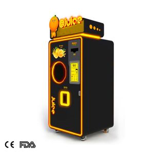 COMMERCIAL CENTER YELLOW RED 220V 50HZ pure ORANGE JUICER VENDING MACHINE