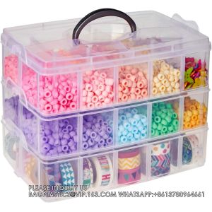 Adjustable Compartments,Stackable Storage Containers For Arts And Crafts, Toy,