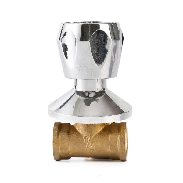 Buy Stable NPT BSPT Brass Stop Valve Multipurpose Rustproof Practical at wholesale prices
