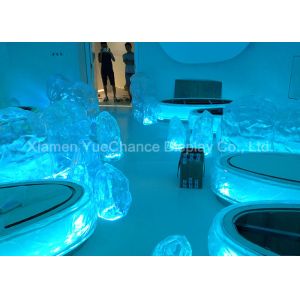 Hotel Custom Size Transparent Decoration Artificial Hollow Resin Ice Block
