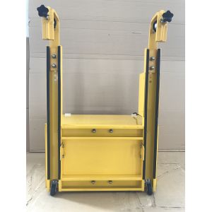 RemovableTraffic Yellow Portable Vehicle Barricades With Wheels